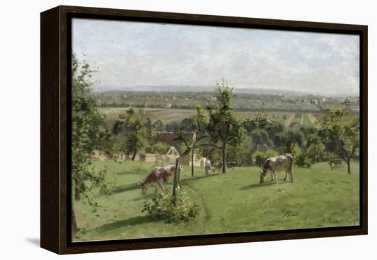 Les côteaux du Vésinet-Camille Pissarro-Framed Premier Image Canvas