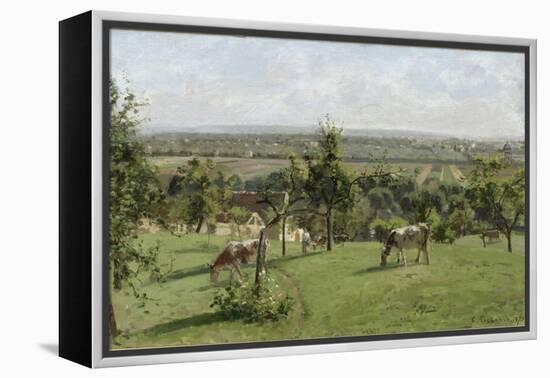 Les côteaux du Vésinet-Camille Pissarro-Framed Premier Image Canvas