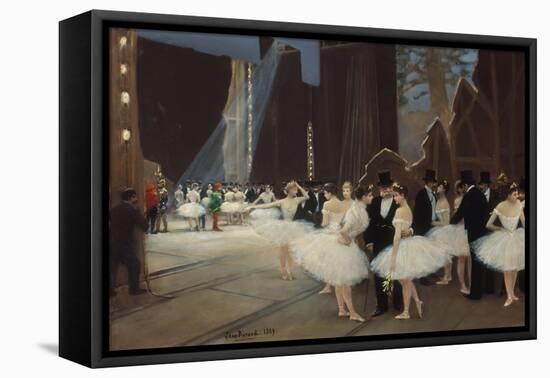 Les Coulisses de l'Opéra, 1889-Jean Béraud-Framed Premier Image Canvas