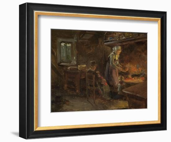 Les crêpes en Bretagne-Gabriel Thurner-Framed Premium Giclee Print