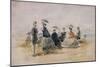 Les Crinolines-Eug?ne Boudin-Mounted Giclee Print