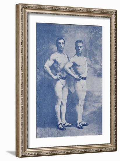 Les Crotton's. (Crotton's brothers). Phenomenal Acrobates de force (Mains-en-mains)-null-Framed Giclee Print