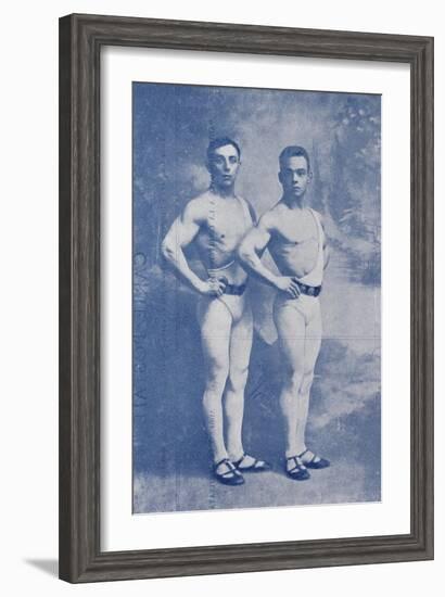 Les Crotton's. (Crotton's brothers). Phenomenal Acrobates de force (Mains-en-mains)-null-Framed Giclee Print