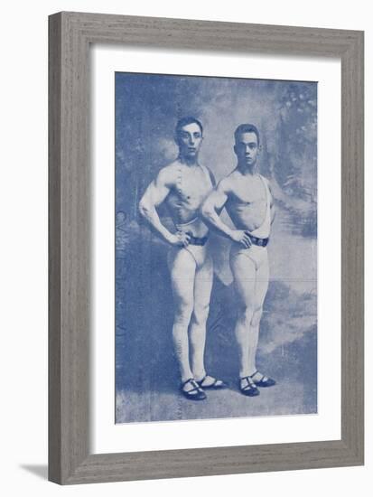 Les Crotton's. (Crotton's brothers). Phenomenal Acrobates de force (Mains-en-mains)-null-Framed Giclee Print