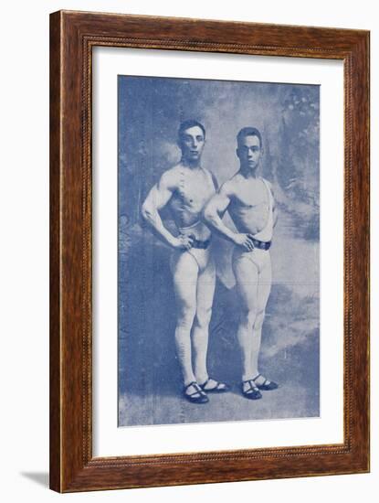 Les Crotton's. (Crotton's brothers). Phenomenal Acrobates de force (Mains-en-mains)-null-Framed Giclee Print