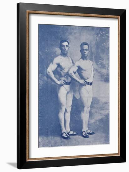 Les Crotton's. (Crotton's brothers). Phenomenal Acrobates de force (Mains-en-mains)-null-Framed Giclee Print