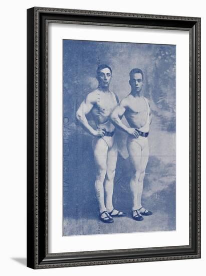 Les Crotton's. (Crotton's brothers). Phenomenal Acrobates de force (Mains-en-mains)-null-Framed Giclee Print