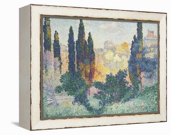 Les cyprès à Cagnes-Henri Edmond Cross-Framed Premier Image Canvas