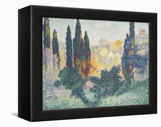 Les cyprès à Cagnes-Henri Edmond Cross-Framed Premier Image Canvas