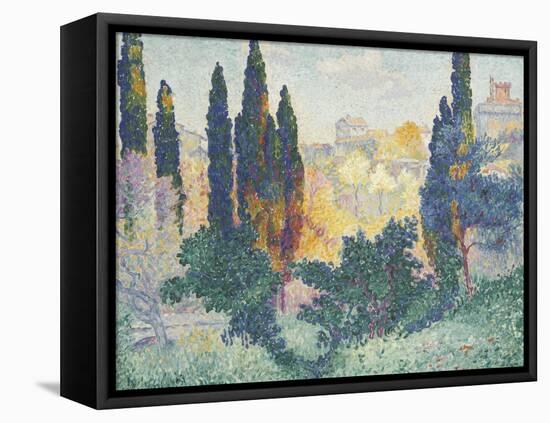 Les cyprès à Cagnes-Henri Edmond Cross-Framed Premier Image Canvas