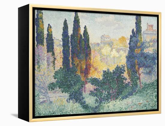 Les cyprès à Cagnes-Henri Edmond Cross-Framed Premier Image Canvas