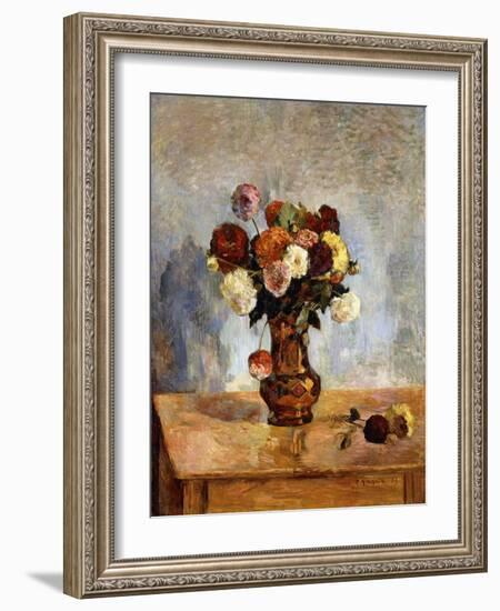 Les Dahlias-Paul Gauguin-Framed Giclee Print