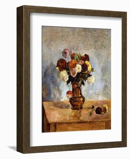 Les Dahlias-Paul Gauguin-Framed Giclee Print