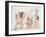 Les Damoiselles D'Avignon 17672, 1988 (ink and acrylic on paper)-Ralph Steadman-Framed Giclee Print