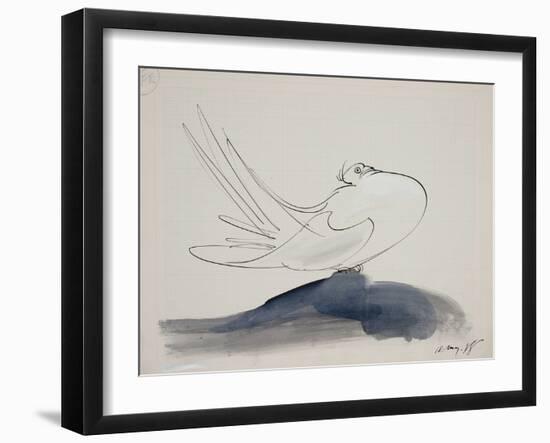 Les Damoiselles D'Avignon 5, 1988 (ink on paper)-Ralph Steadman-Framed Giclee Print