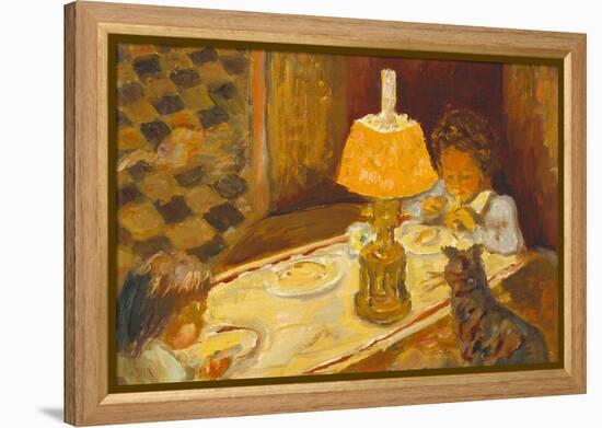 Les Dejeuner Des Enfants-Pierre Bonnard-Framed Stretched Canvas