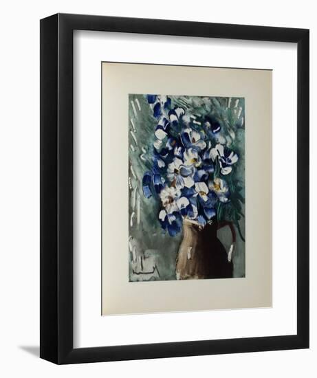 Les Delphiniums, 1955-Maurice De Vlaminck-Framed Collectable Print