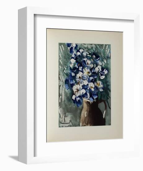 Les Delphiniums, 1955-Maurice De Vlaminck-Framed Collectable Print