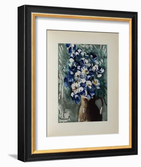 Les Delphiniums, 1955-Maurice De Vlaminck-Framed Collectable Print