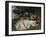 Les demoiselles du bord de la Seine-Gustave Courbet-Framed Giclee Print