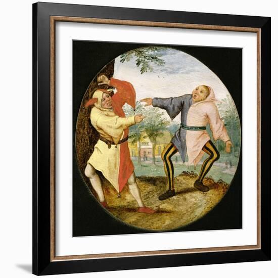 Les Deux Bouffons-Pieter Brueghel the Younger-Framed Giclee Print