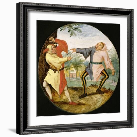 Les Deux Bouffons-Pieter Brueghel the Younger-Framed Giclee Print