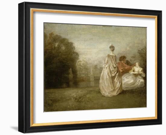 Les Deux cousines-Jean Antoine Watteau-Framed Giclee Print