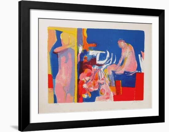 Les deux femmes à la fenêtre-Paul Guiramand-Framed Limited Edition