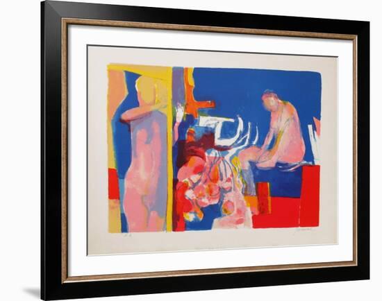 Les deux femmes à la fenêtre-Paul Guiramand-Framed Limited Edition