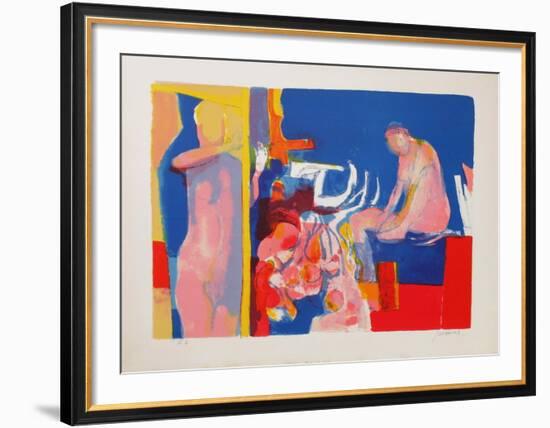 Les deux femmes à la fenêtre-Paul Guiramand-Framed Limited Edition