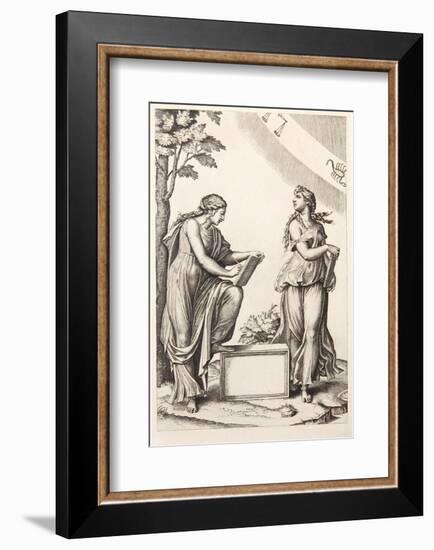 Les deux femmes au Zodiaque-Marcantonio Raimondi-Framed Collectable Print