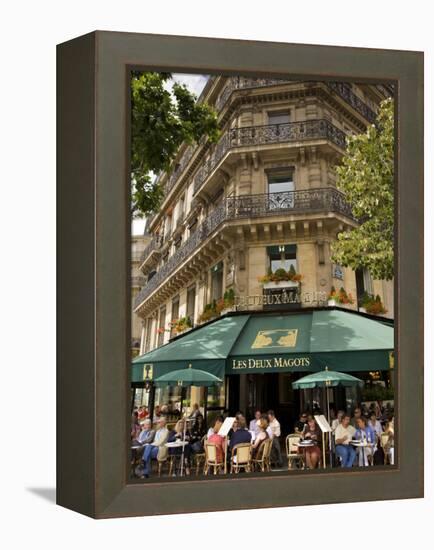 Les Deux Magots Restaurant, Paris, France-Neil Farrin-Framed Premier Image Canvas