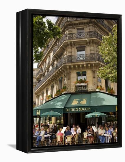 Les Deux Magots Restaurant, Paris, France-Neil Farrin-Framed Premier Image Canvas