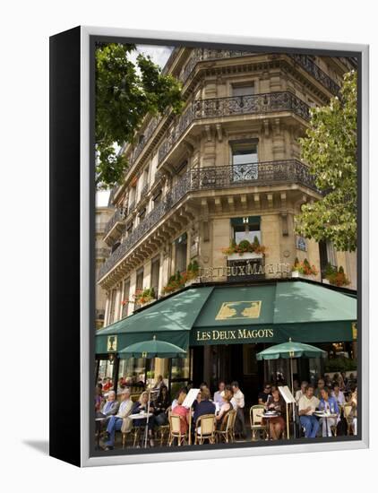 Les Deux Magots Restaurant, Paris, France-Neil Farrin-Framed Premier Image Canvas