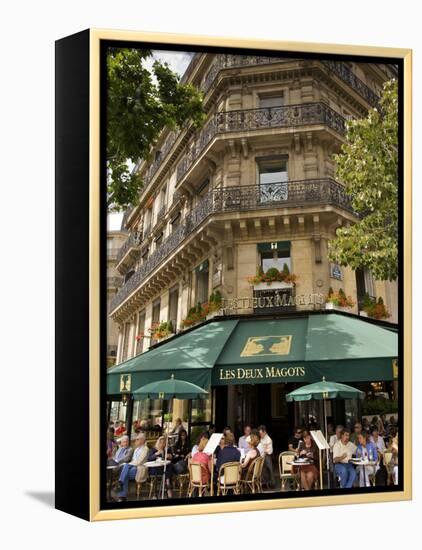 Les Deux Magots Restaurant, Paris, France-Neil Farrin-Framed Premier Image Canvas