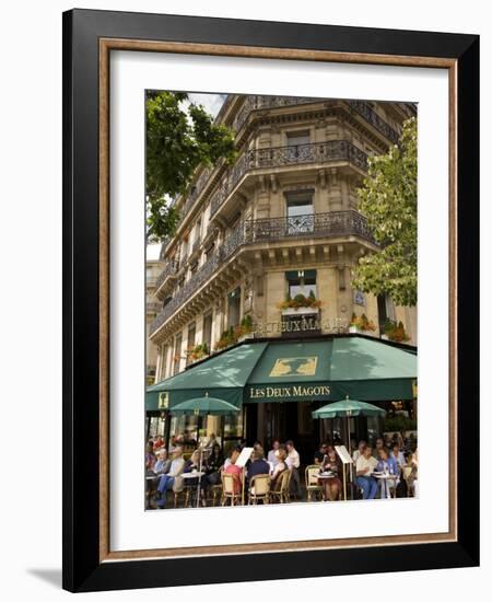 Les Deux Magots Restaurant, Paris, France-Neil Farrin-Framed Photographic Print