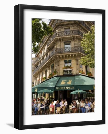 Les Deux Magots Restaurant, Paris, France-Neil Farrin-Framed Photographic Print