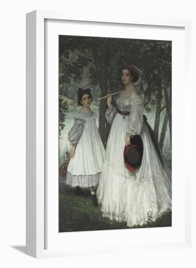 Les deux soeurs ; dit aussi Portraits dans un parc-James Tissot-Framed Giclee Print