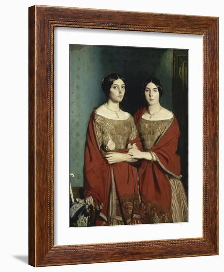 Les Deux Soeurs-Théodore Chasseriau-Framed Giclee Print