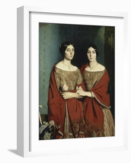 Les Deux Soeurs-Théodore Chasseriau-Framed Giclee Print