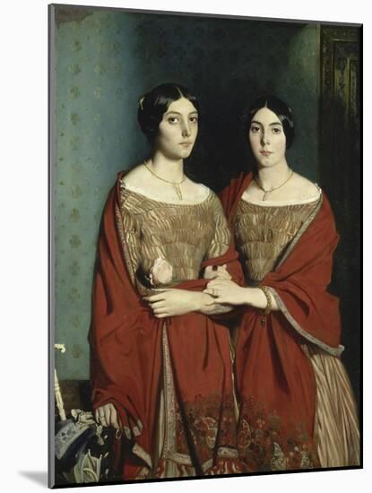 Les Deux Soeurs-Théodore Chasseriau-Mounted Giclee Print