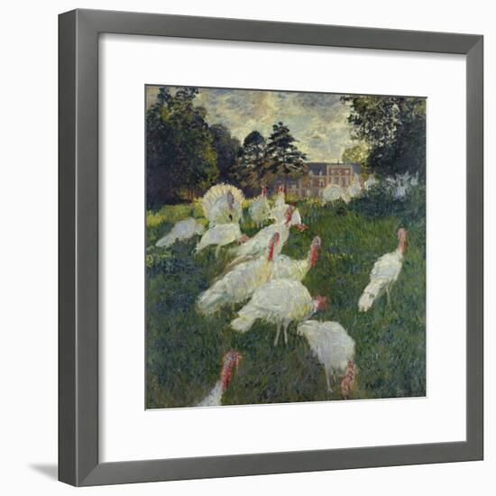 Les Dindons (The Turkeys)-Claude Monet-Framed Giclee Print