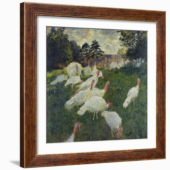 Les Dindons (The Turkeys)-Claude Monet-Framed Giclee Print