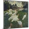 Les Dindons (The Turkeys)-Claude Monet-Mounted Giclee Print