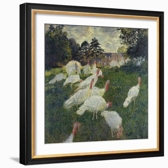 Les Dindons (The Turkeys)-Claude Monet-Framed Giclee Print