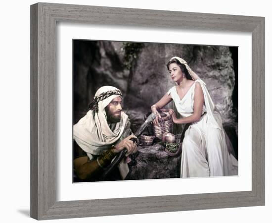 Les dix commandements (The ten Commandements) by CecilDeMille with Charlton Heston (Moise, Moses) a-null-Framed Photo