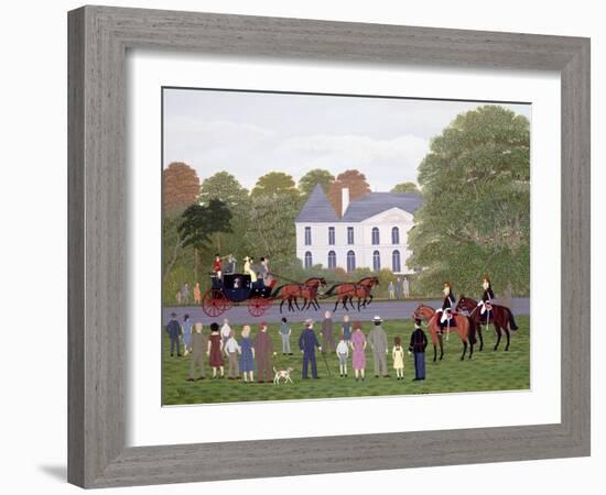 Les Drags - Longchamps and the Guard Republican-Vincent Haddelsey-Framed Giclee Print