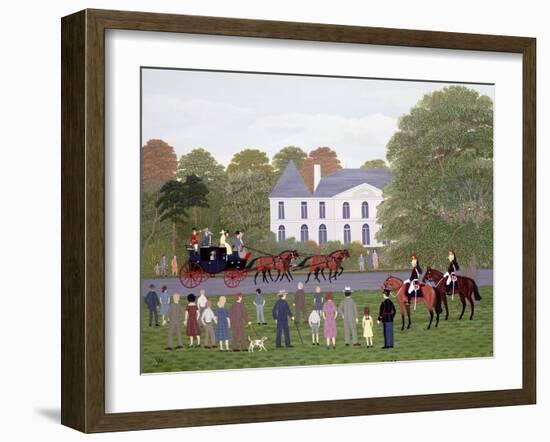 Les Drags - Longchamps and the Guard Republican-Vincent Haddelsey-Framed Giclee Print