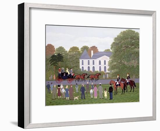 Les Drags - Longchamps and the Guard Republican-Vincent Haddelsey-Framed Giclee Print