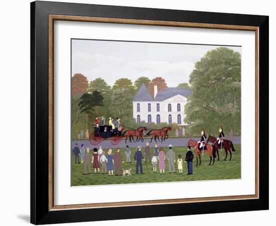 Les Drags - Longchamps and the Guard Republican-Vincent Haddelsey-Framed Giclee Print